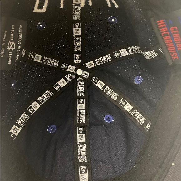 PINK Victoria's Secret MLB San Diego Padres Navy Sequin Cap - Picture 10 of 11